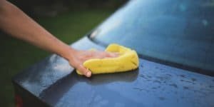 Remove tar from a car