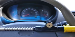 steering wheel locked up while parked
