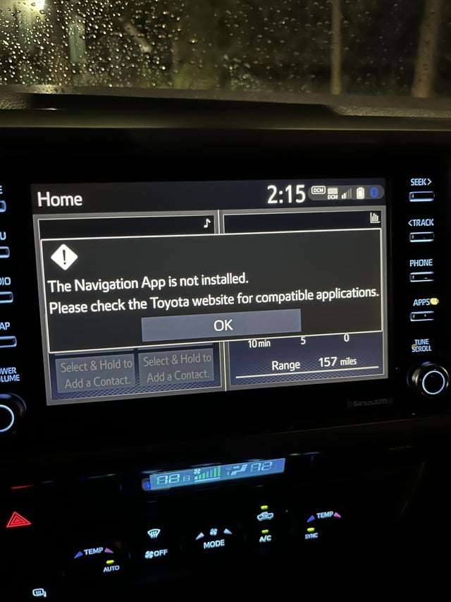 Toyota Navigation App Not Installed: How to Fix It