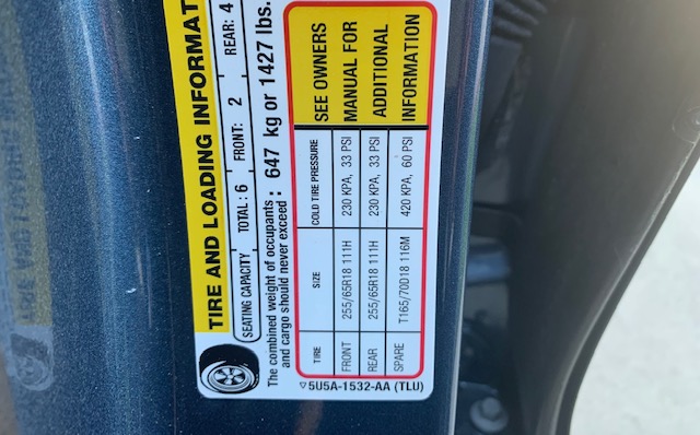 What is the Recommended Tire Pressure for My Vehicle?